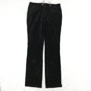 White House‎ Black Market Womens Pants Boot Leg Velvet Black Low Rise 0